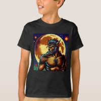 Werewolf estilo libro de historietas frente a la l