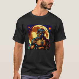 Camiseta Werewolf estilo libro de historietas frente a la l