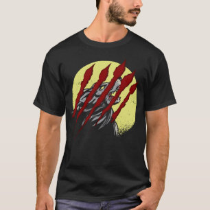 Camiseta Werewolf Full Moon Howling Wolf Halloween