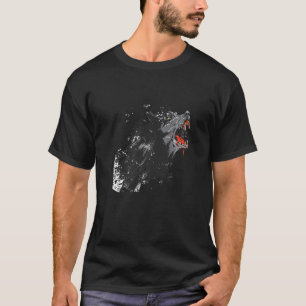 Camiseta Werewolf grita sangre aterradora horror
