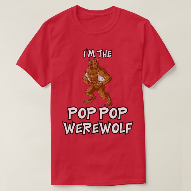 Camiseta Werewolf Halloween Costume familiar coincidente (Diseño del anverso)