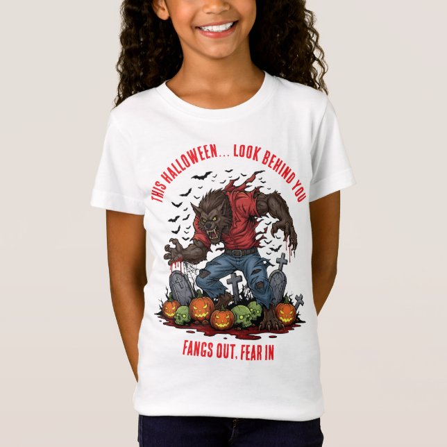 Camiseta 🐺 Werewolf Halloween Horror Tee 🎃 (Anverso)