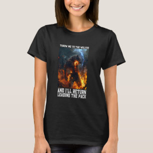 Camiseta Werewolf Me Lanzó A Los Lobos Cringe Alfa Lobo