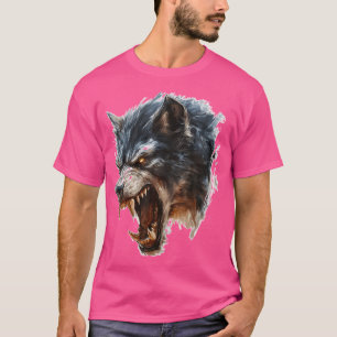 Camiseta Werewolf Motif Mítico Ilustracion de fantasía Were