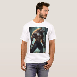 Camiseta Werewolf plateado: Embodiamiento del diseño de cam