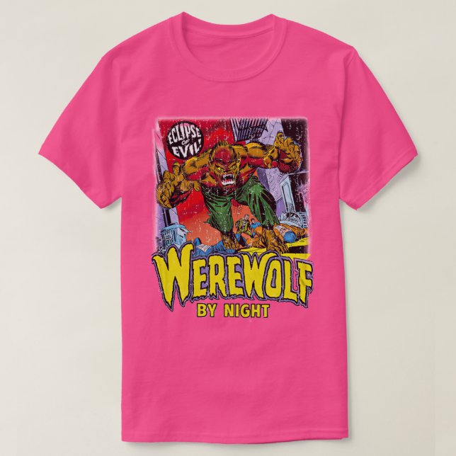 Camiseta Werewolf Por Noche (Diseño del anverso)