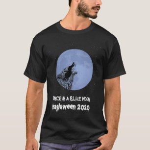 Camiseta Werewolf Scary de una vez en la luna azul Hallowee