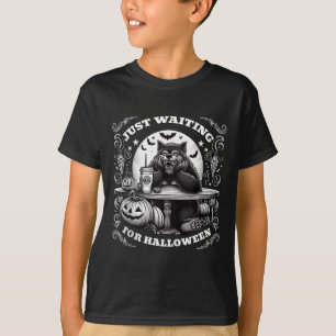 Camiseta Werewolf Solamente Espera Por Halloween Spooky Sca