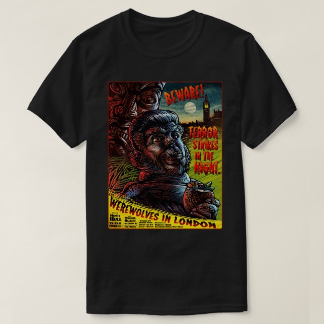Camiseta Werewolves En Londres (Diseño del anverso)