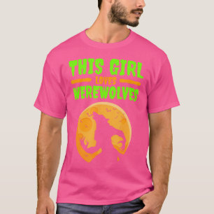 Camiseta Werewolves Halloween Werewolf Howl Moon Chicas Muj