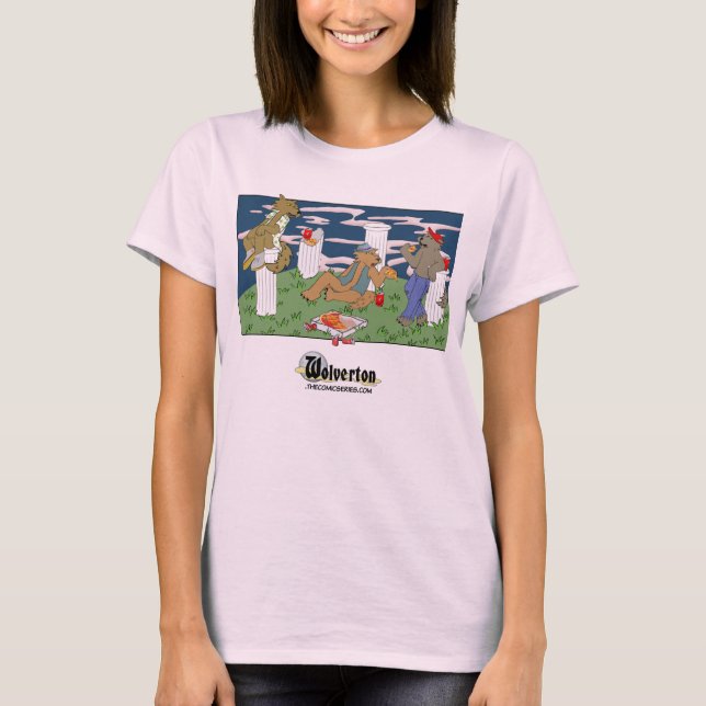 Camiseta Werewolves Havin Pizza (Anverso)