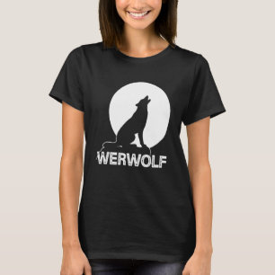 Camiseta Werwolf O Wolf A Luna Llena Se Amoretan Y Cazan