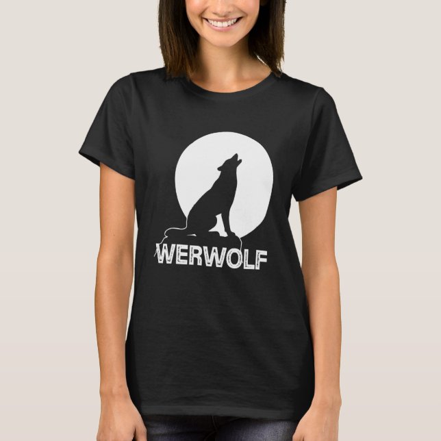 Camiseta Werwolf O Wolf A Luna Llena Se Amoretan Y Cazan (Anverso)