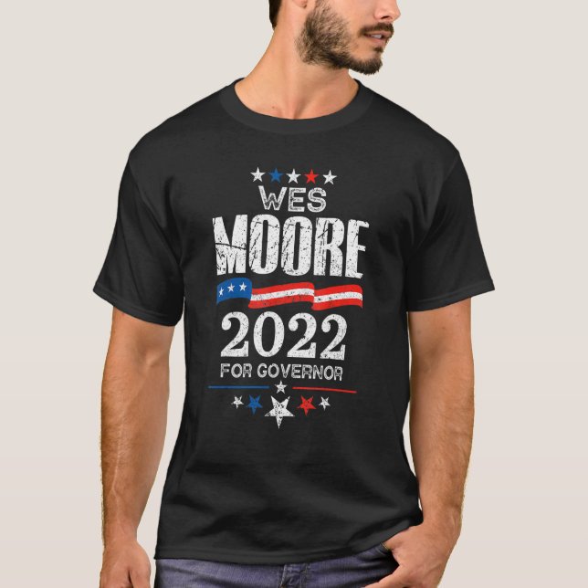 Camiseta Wes Moore Maryland Gobernador Elecciones 2022 Demó (Anverso)