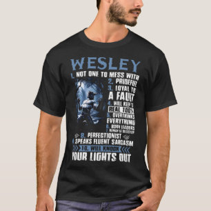 Camiseta wesley no uno a ensuciar con leal pridrful a un fa
