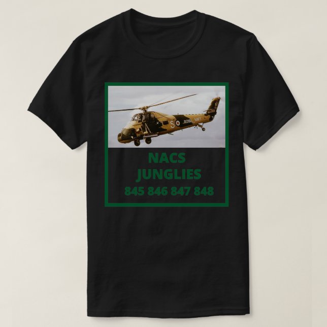 Camiseta Wessex Helicopter Junglies (Diseño del anverso)