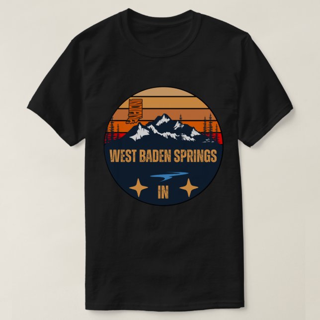 Camiseta West Baden Springs, Indiana (Diseño del anverso)