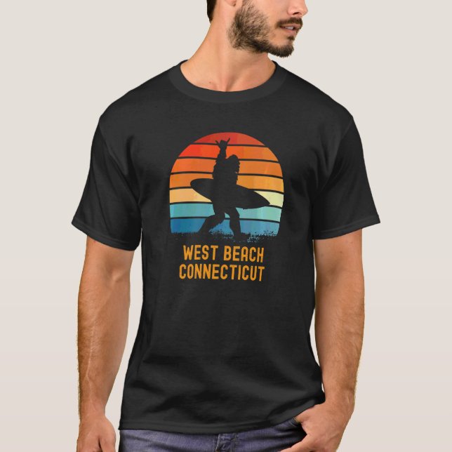 Camiseta West Beach Connecticut Sasquatch Souvenir (Anverso)