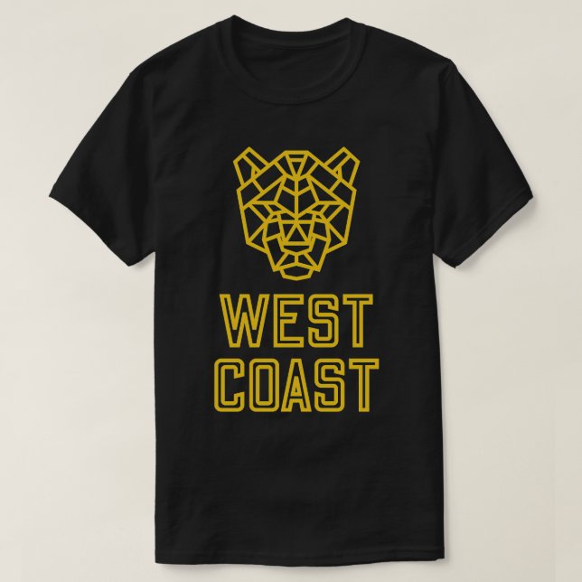 Camiseta West Coast Cougar California Gold TShirt (Diseño del anverso)