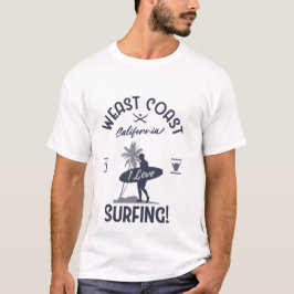 Camiseta West Coast I Love Surfing