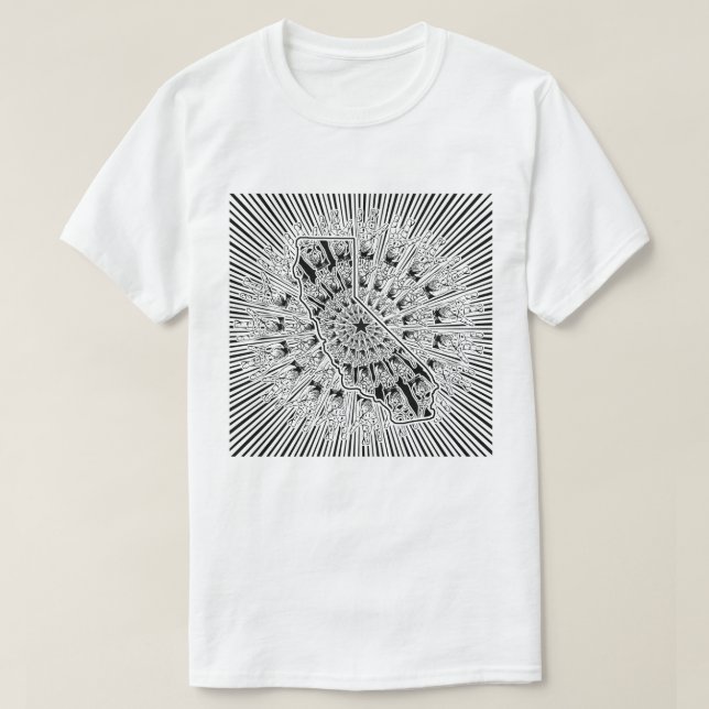 Camiseta West Coast Love (Diseño del anverso)