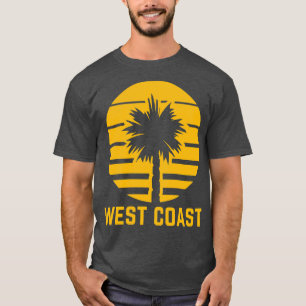 Camiseta West Coast Palm Golden Yellow California TShirt