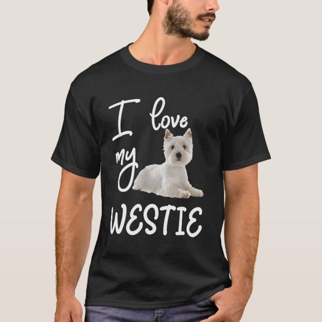 Camiseta West Highland Terrier I Love My Westie (Anverso)