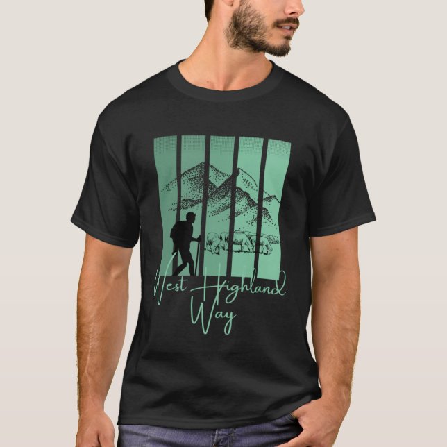 Camiseta West Highland Way Scotland Edinburgh Aberdeen Loch (Anverso)