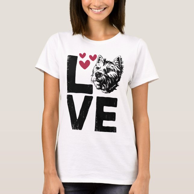 Camiseta West Highland White Terrier – Cute Westie Dog Love (Anverso)
