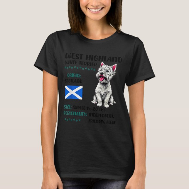 Camiseta West Highland White Terrier Origin Funny Westie Do (Anverso)
