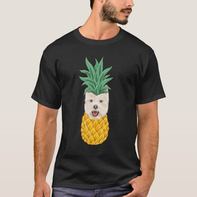 Camiseta West Highland White Terrier Pineapple Dog (Anverso)