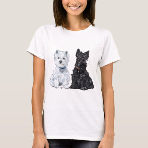 Camiseta West Highland White y Scottish Terriers