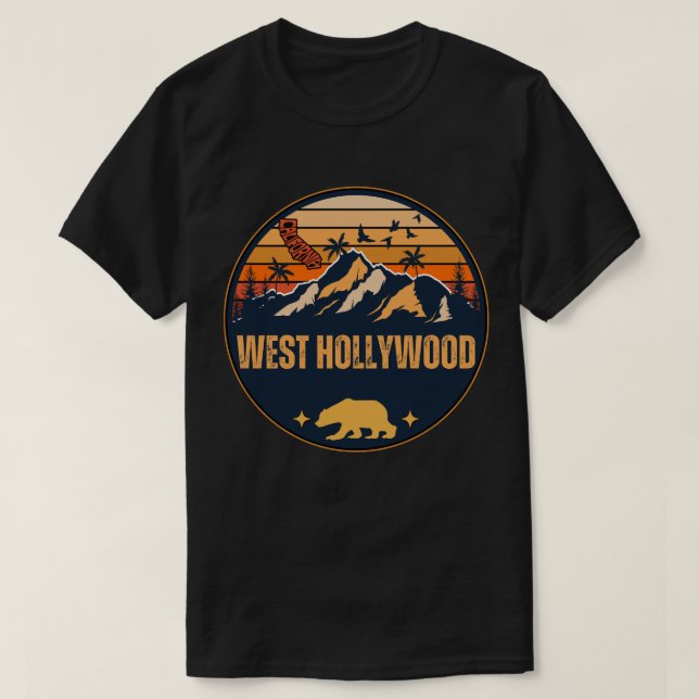 Camiseta West Hollywood, California (Diseño del anverso)