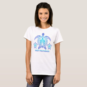 Camiseta West Palm Beach Florida Blue Sea Turvenirs Souveni