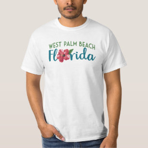 Camiseta West Palm Beach - Florida Hibiscus Flower