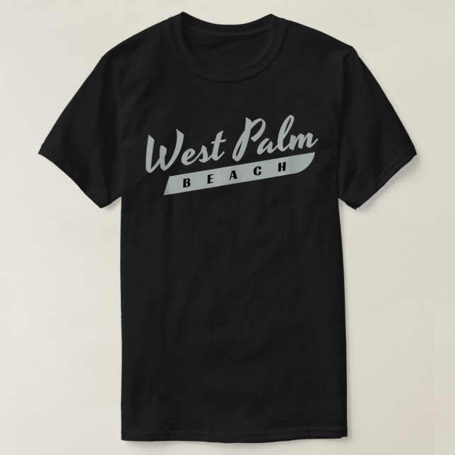 Camiseta West Palm Beach Vintage (Diseño del anverso)