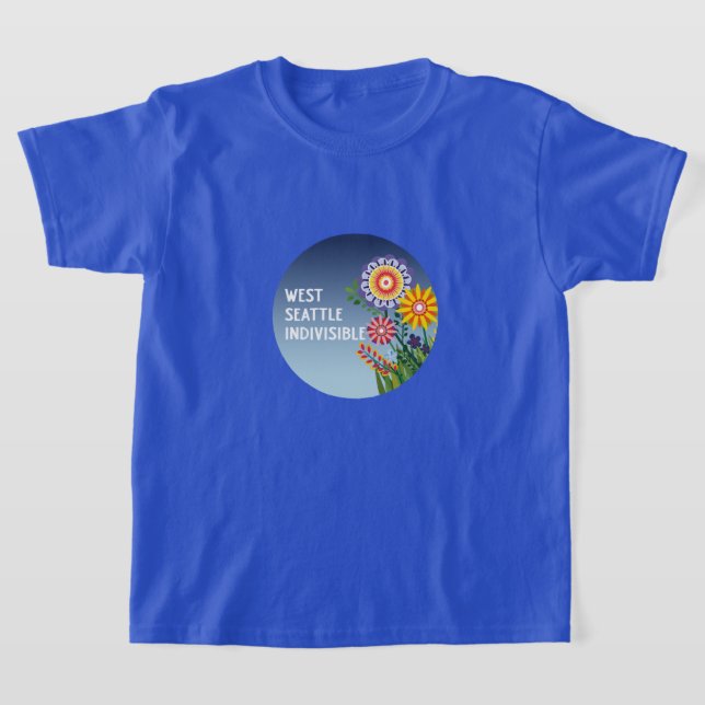 Camiseta West Seattle Indivisible Kids Blue Flower t-shirt (Distribución)