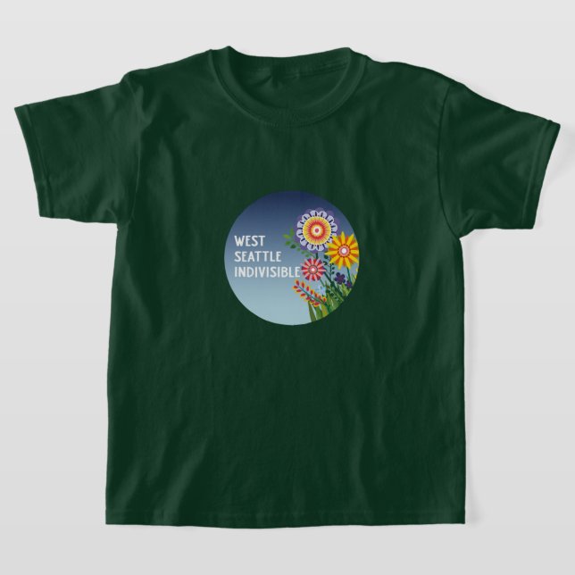 Camiseta West Seattle Indivisible Kids GreenFlower t-shirt. (Distribución)