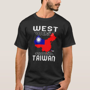 Camiseta West Taiwan Map República De China Taiwanes Chinos