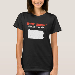 Camiseta West Vincent Pensilvania EE. UU. Estado América Vi