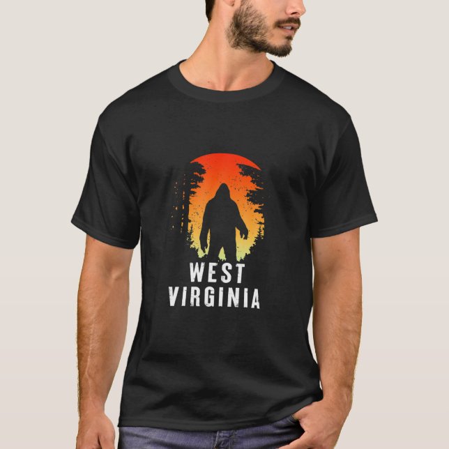 Camiseta West Virgina Bigfoot Vintage (Anverso)