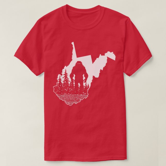 Camiseta West Virginia Bigfoot (Diseño del anverso)