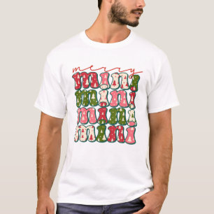 Camiseta Western Boho Retro Christmas Mimi Mom Mother