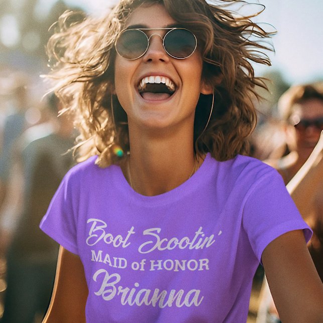 Camiseta Western Bridesmaid Boot Scootin' (Subido por el creador)
