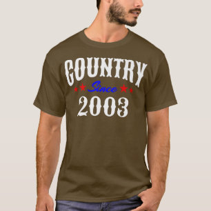 Camiseta Western Country Music 19 Year Old Born in 2003 19t