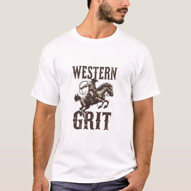 Camiseta Western Grit Cowboy  (Anverso)