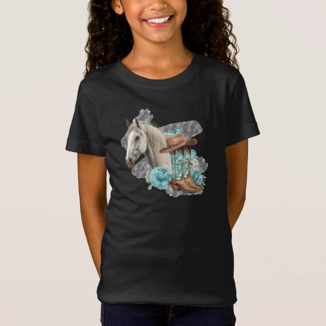 Camiseta Western Horse Girls T-Shirt (Anverso)