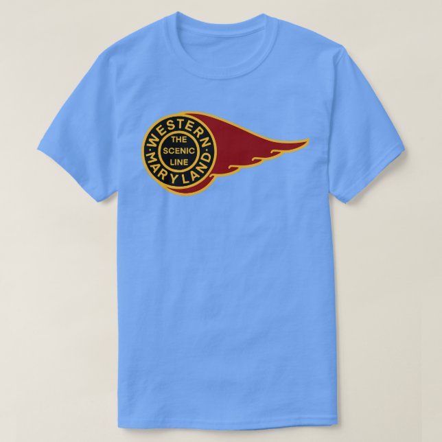 Camiseta Western Maryland Scene Railroad TShirt 1 (Diseño del anverso)