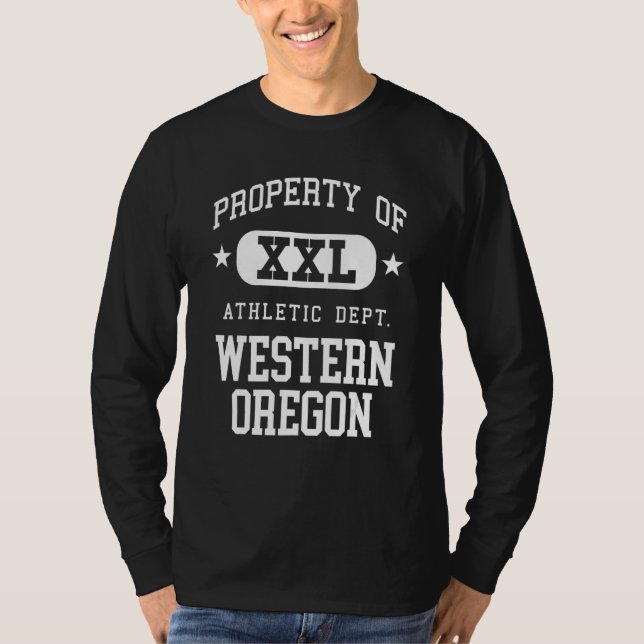 Camiseta Western Oregon XXL Athletic School Property (Anverso)
