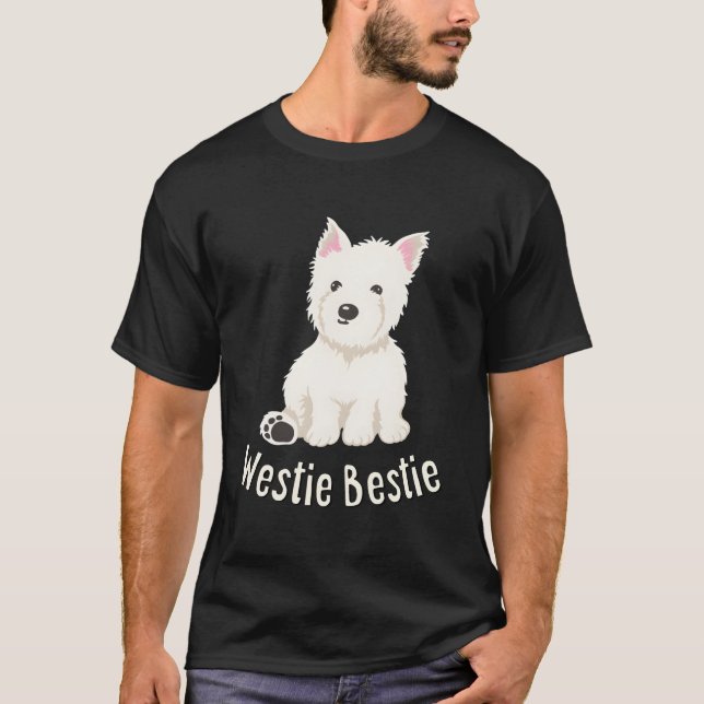 Camiseta Westie Bestie West Highland White Terrier (Anverso)